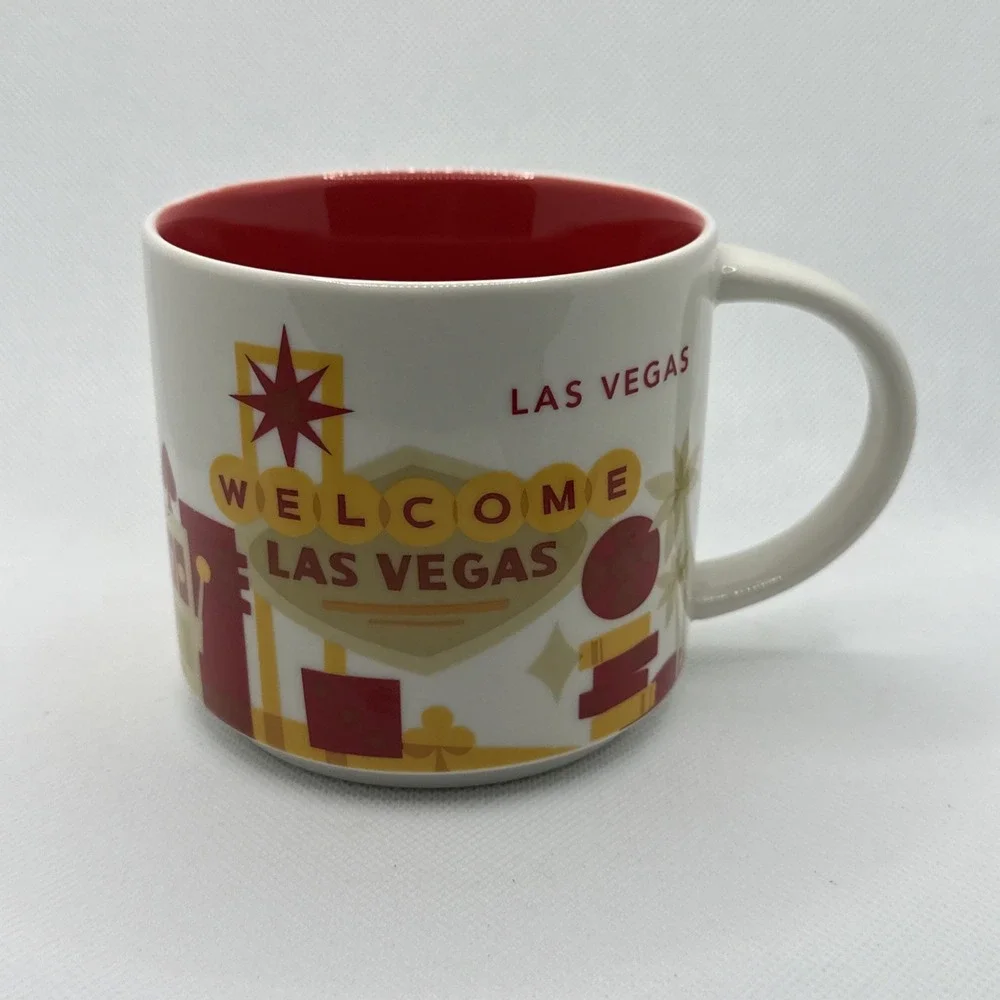 Starbucks Welcome to Las Vegas You‎ Are Here Coffee Tea Mug 2015 14 FL OZ 3